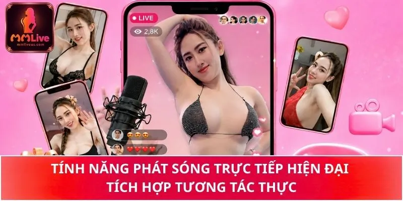 Tính năng phát sóng trực tiếp hiện đại tích hợp tương tác thực